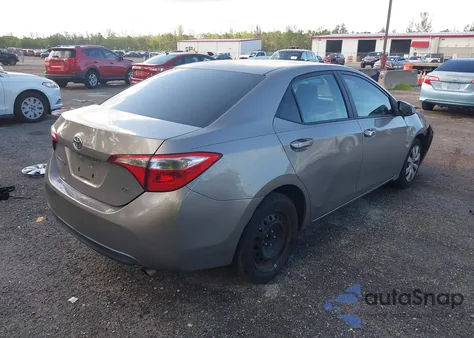 2014 Toyota Corolla Le из США, поврежденный, VIN 2T1BURHE8EC012637